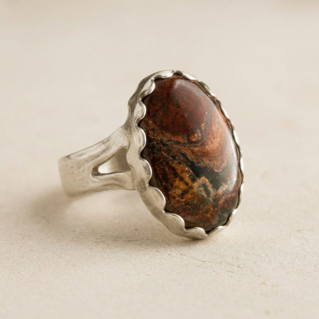 Spiny Oyster & Turquoise Ring